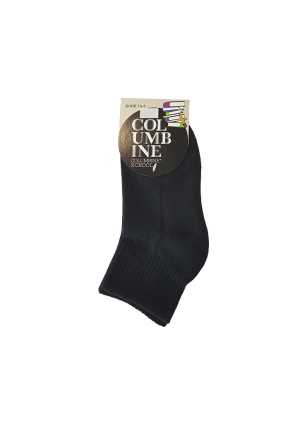 QMC School Cotton Crop Sock Black