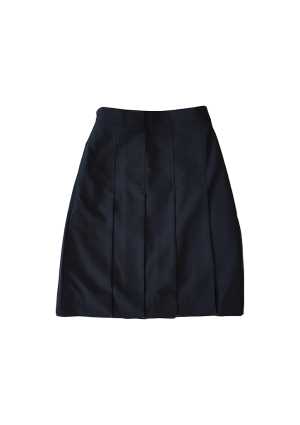 Queen Margaret Snr/Mdle Full Back Elastic Skirt Navy