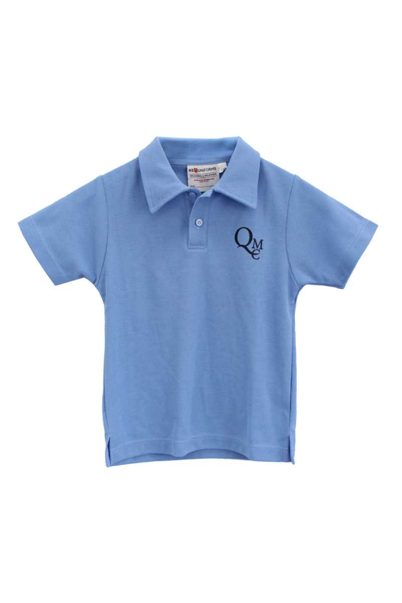 QMC Preschool Short Sleeve Polo Sky